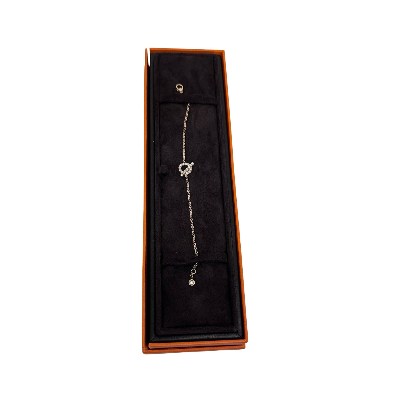 Used Hermès Finesse Bracelet With Diamonds Gold