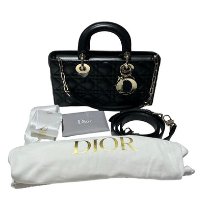 DIOR D-Joy Medium Handbag Black GHW