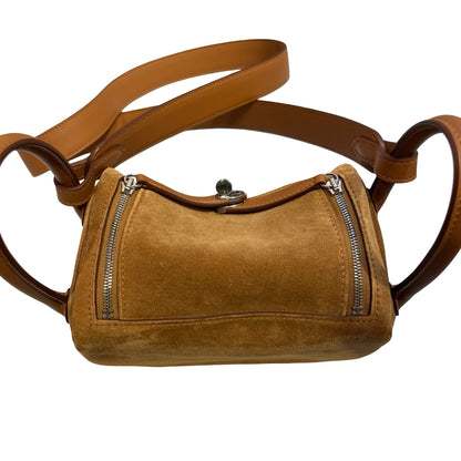 New HERMÈS Mini Lindy Shoulder Bag Gold