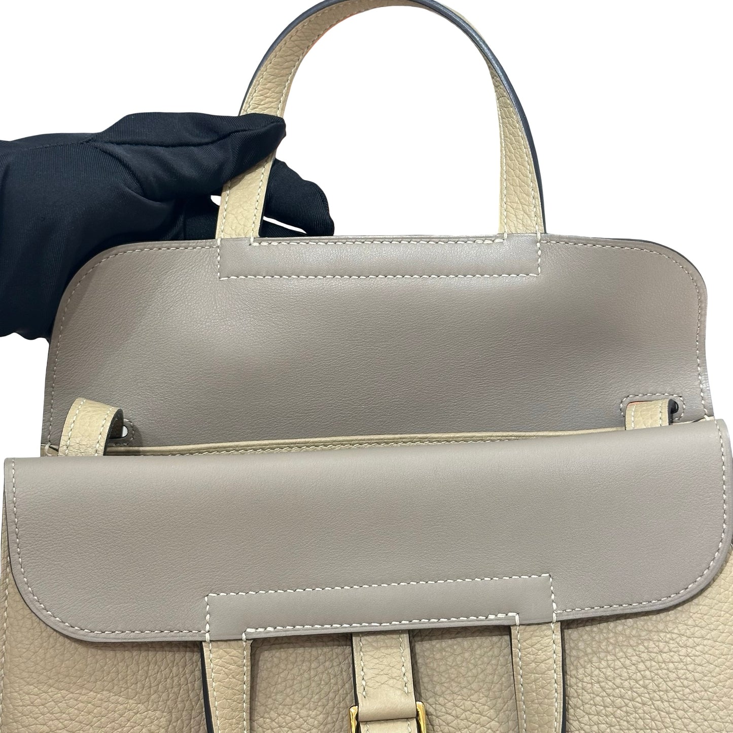 Used HERMÈS Halzan Shoulder Bag Trench