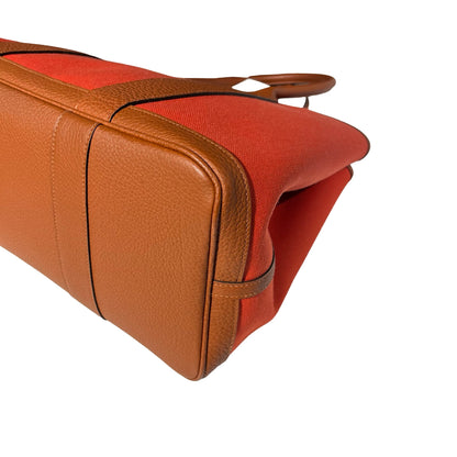 Used HERMÈS GP36 Tote Bag Red Brown PHW