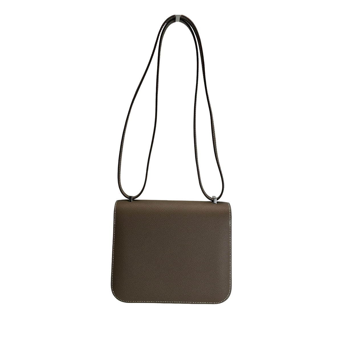 Brand New HERMES Epsom Leather Constance Crossbody Bag Etoupe
