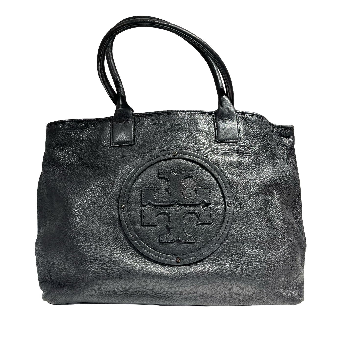 TORY BURCH BLACK LEATHER TOTE BAG [3000659]