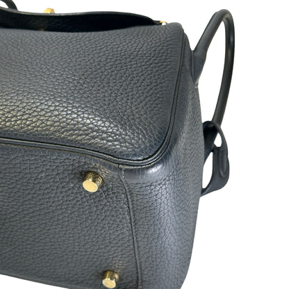 Used HERMES Tc Lindy 26 Shoulder Bag Black Ghw