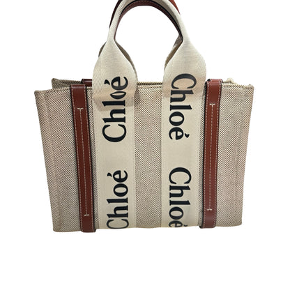 Used CHLOE Tote Bag White Brown