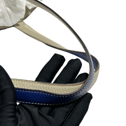 HERMES LIGHT GREY & BLUE DOUBLE SENS 28 [3000276]