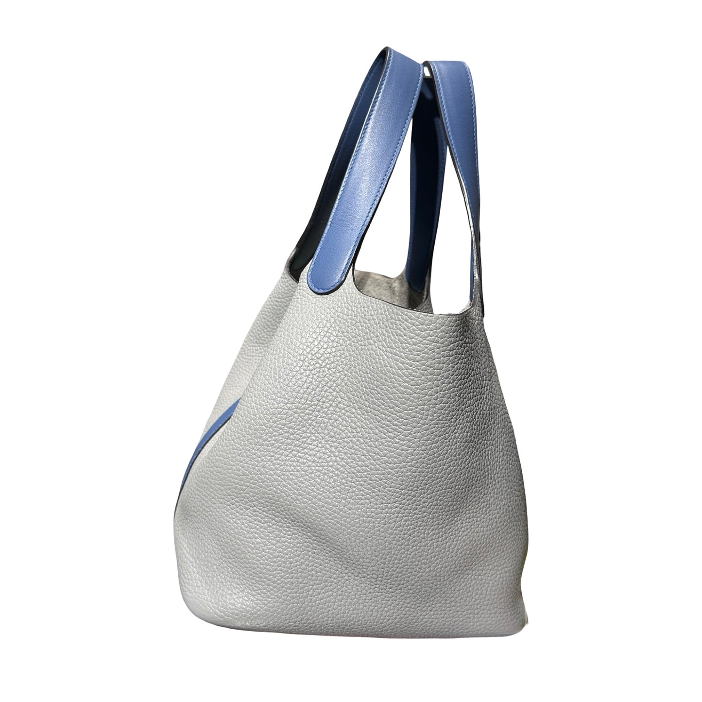 Used HERMÈS Picotin 22 Handbag Grey PHW