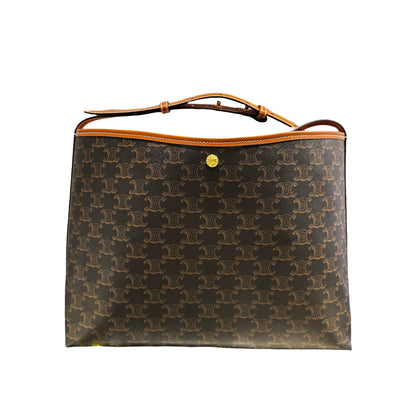 Used CÉLINE Tote Brown GHW Tote Bag Brown