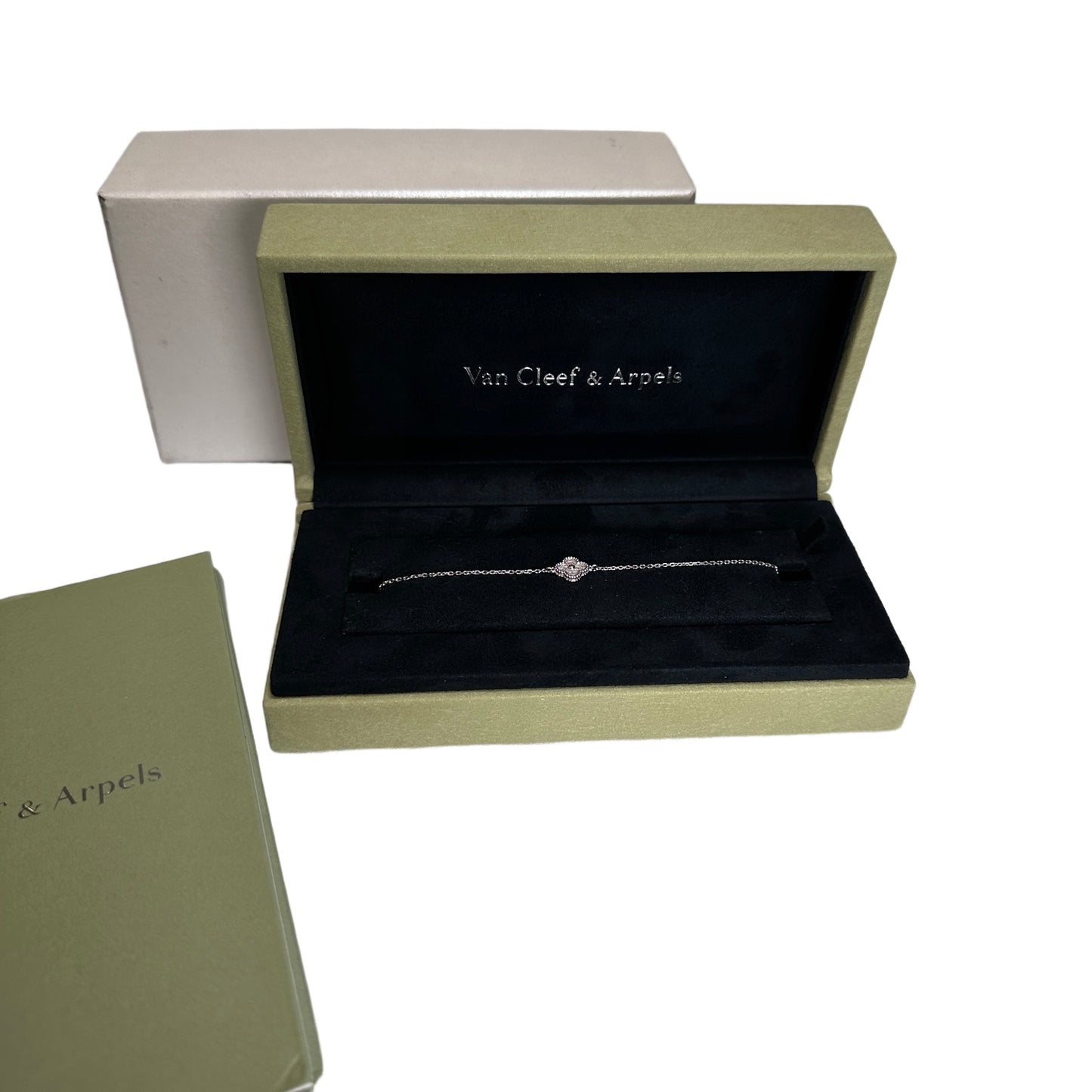 Used VAN CLEEF & ARPELS 18K Gold Sweet Bracelet BRACELET Silver