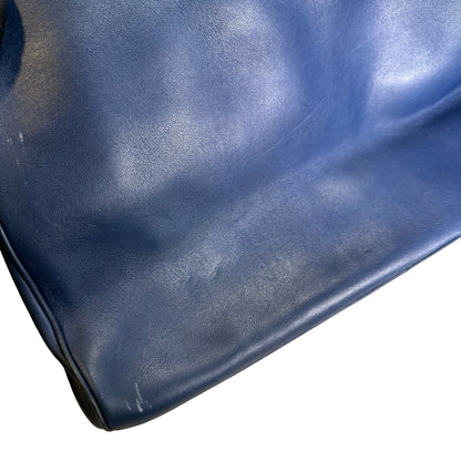 Used DIOR Leather Diorissimo Tote Bag Blue