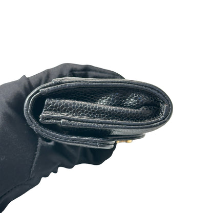 Used CHANEL GHW Used Chanel Wallet Black Wallet Black