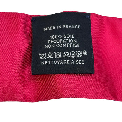 Used HERMES Soie Twilly Twilly Pink Yellow Red Blue