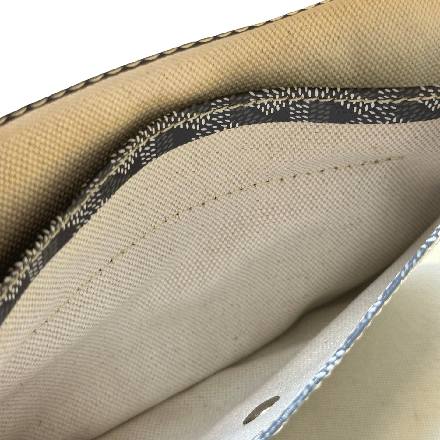 Used GOYARD Goyardine Canvas Rouette Hobo Bag Grey