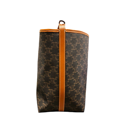 Used CÉLINE Tote Brown GHW Tote Bag Brown