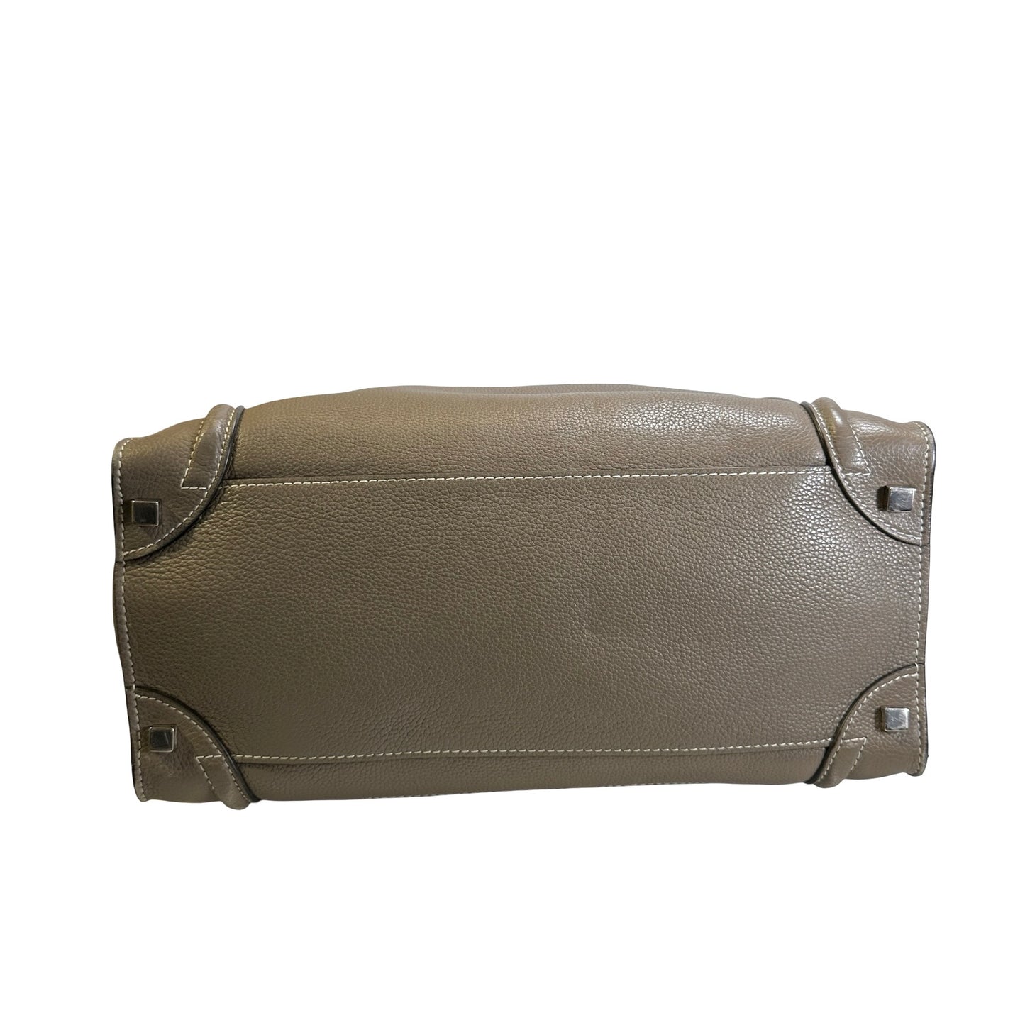 Used CELINE Leather Phantom Handbag Taupe
