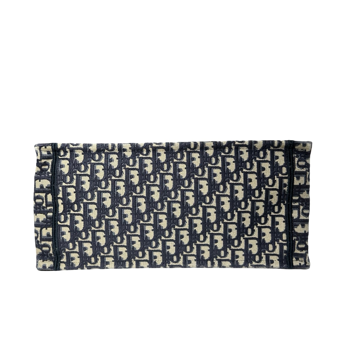 Used DIOR Canvas Used Dior Canvas Book Tote Tote Navy Blue Tote Bag Navy Blue