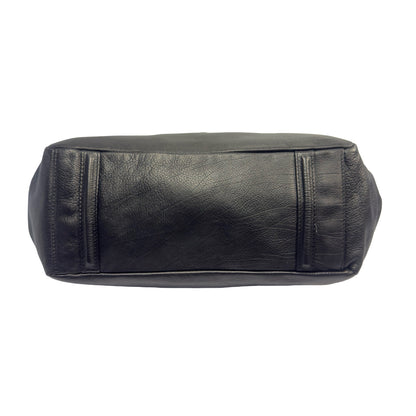 Used CHANEL Calfskin Reissue 2.55 Shoulder Bag Black Silver