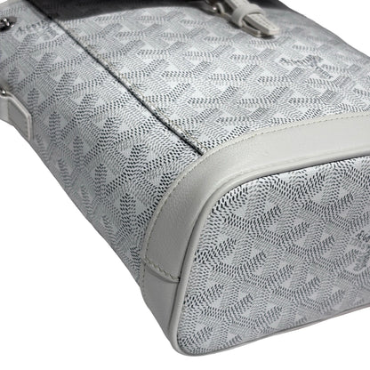 GOYARD LE SAC ALPIN MINI WHITE CANVAS PHW [3001373]