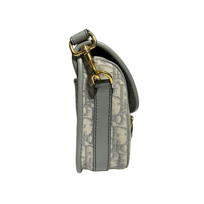 Used DIOR Grey White GHW Used Dior Bobby Cross Body Bag Gray GHW