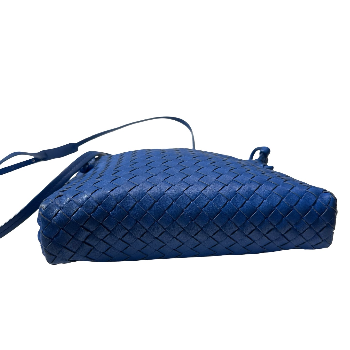 Used Bottega Veneta Shoulder Bag Blue PHW
