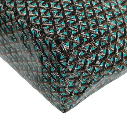 Used GOYARD Tote PM Tote Black Blue Tote Bag Black BLUE
