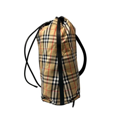 Used BURBERRY Backpack Rucksack Black Brown PHW