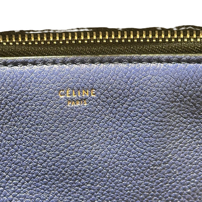 Used CÉLINE Edge Handbag Navy Blue PHW