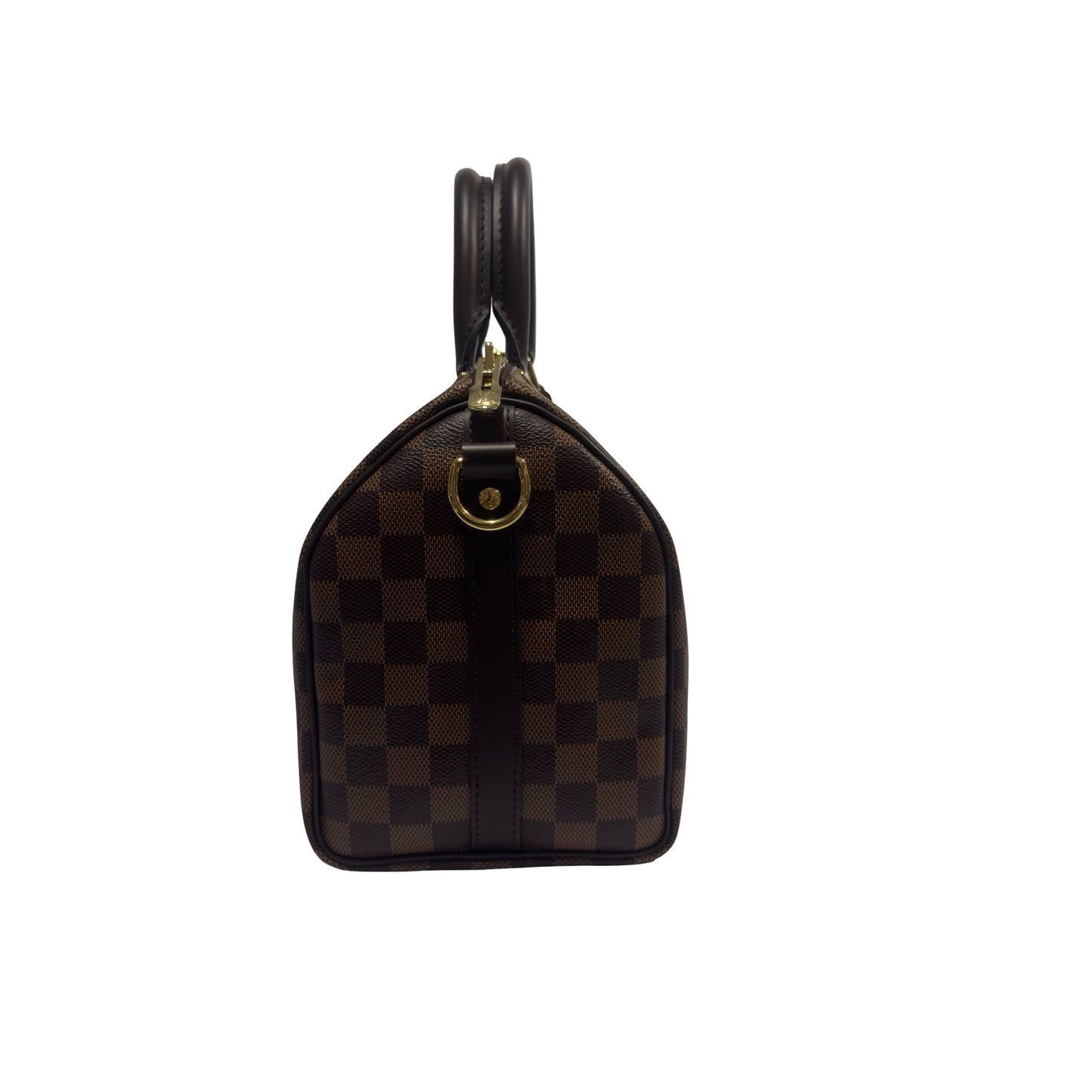 Brand New LOUIS VUITTON Damier Ebene Speedy 25 Handbag Brown，GHW