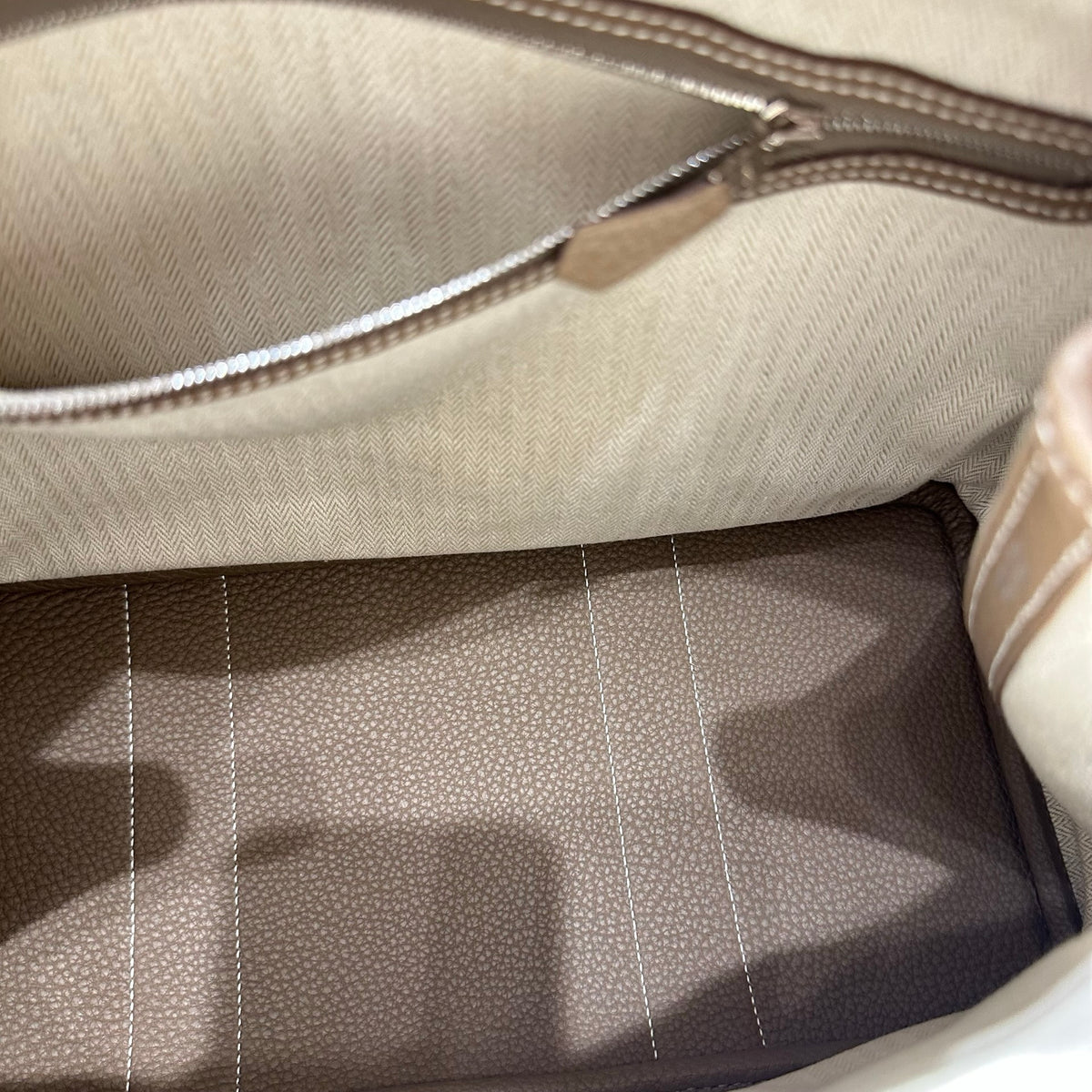 Used HERMES TC Garden Party 36 Tote Bag Etoupe GHW