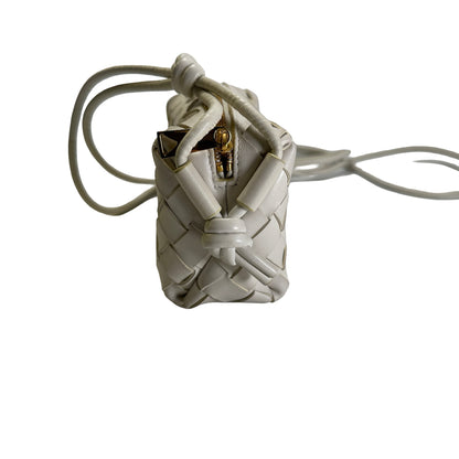 Used BOTTEGA VENETA Intrecciato Mini Loop Camera Bag Mini Bag White