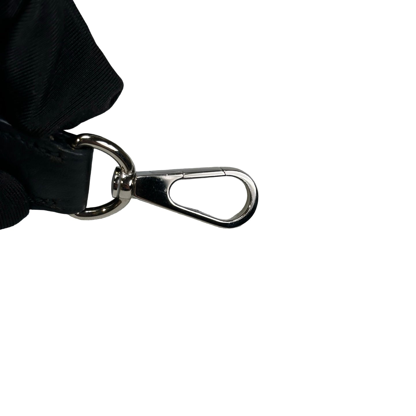 Used HERMES Clemence Evelyne Crossbody Bag Black