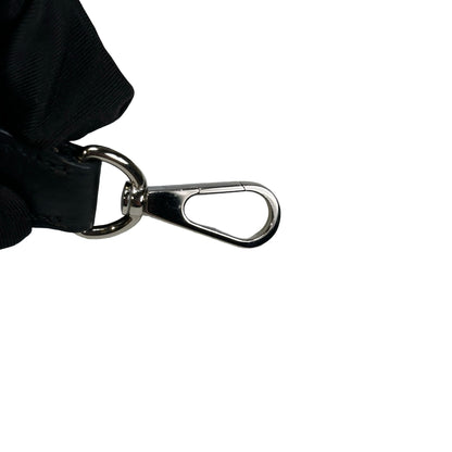 Used HERMES Clemence Evelyne Crossbody Bag Black