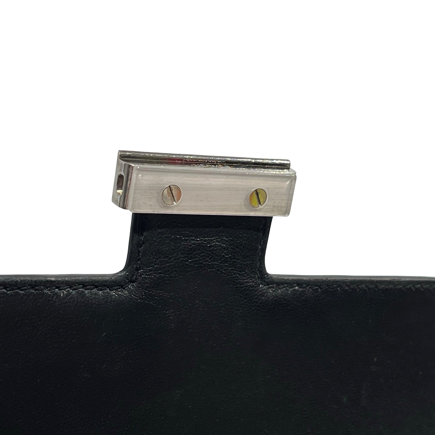 Used HERMES Solid color Constance Shoulder Bag Black