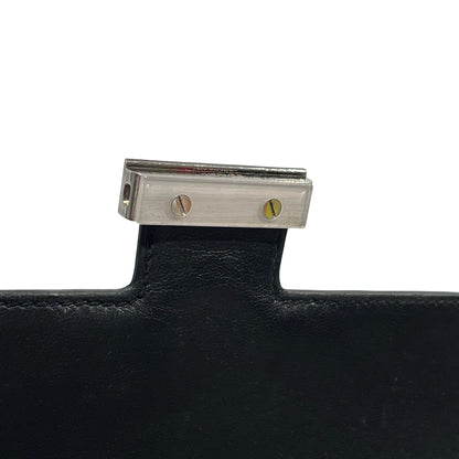 Used HERMES Solid color Constance Shoulder Bag Black
