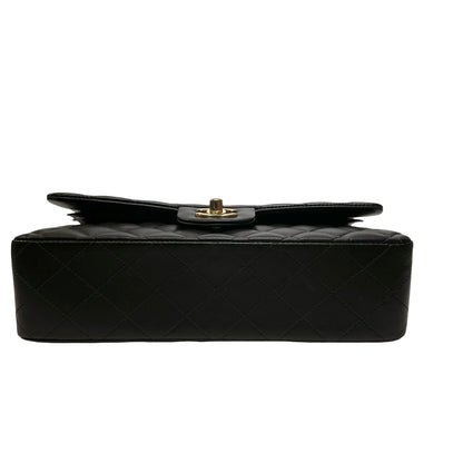 Used CHANEL Lambskin CF25 Shoulder Bag Black
