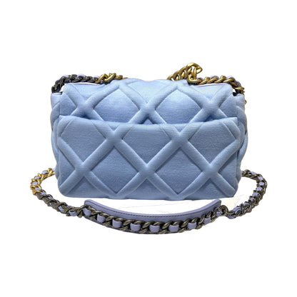 Rhombic Fabic  Chanel 19 Chain Shoulder Bag [101284]