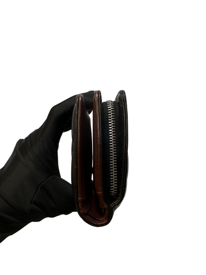 CHANEL Matelasse Lambskin Matelasse Long Wallet Black