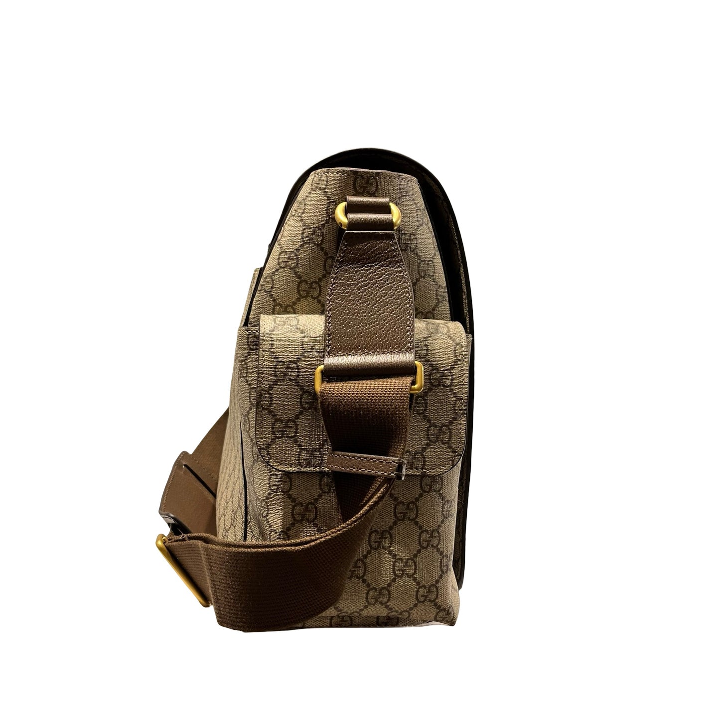 Used GUCCI Canvas Cross Body Bag Brown