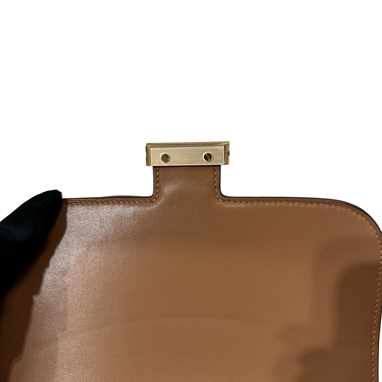 Used HERMÈS Chevre Goatskin Mini Constance Shoulder Bag GHW 2J