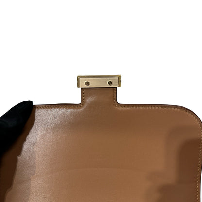 Used HERMÈS Chevre Goatskin Mini Constance Shoulder Bag GHW 2J