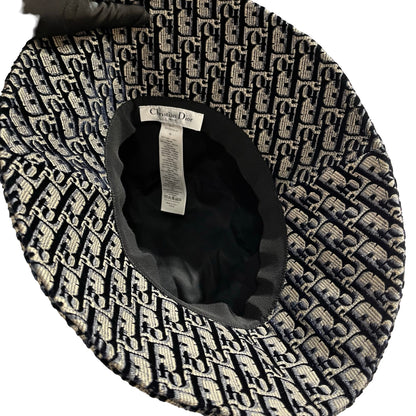 Used DIOR Oblique Oblique Hat Navy