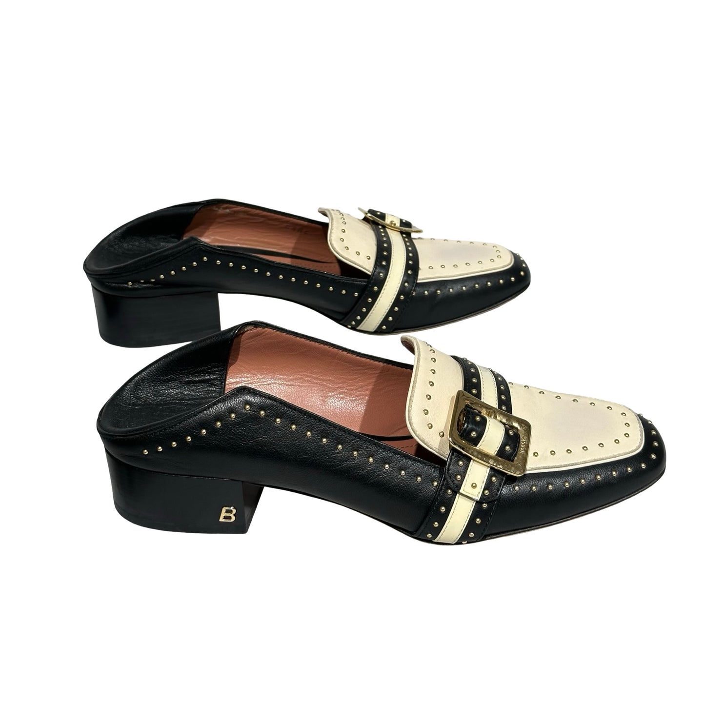Used BALLY Shoes Black White