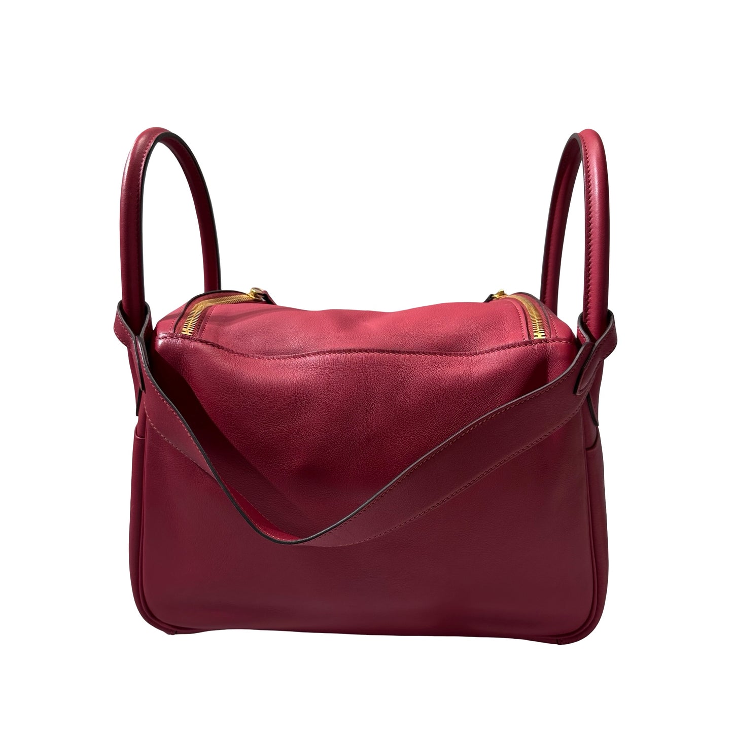 Used HERMÈS Lindy 30 Tote Bag Pink GHW