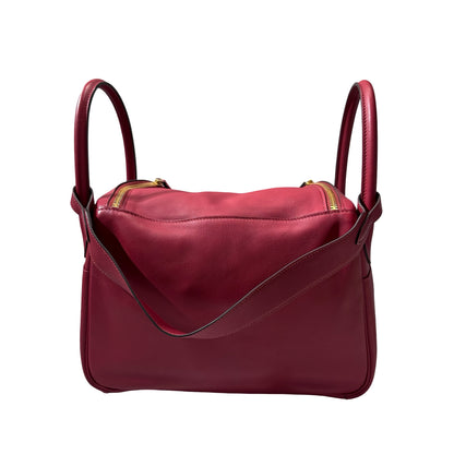 Used HERMÈS Lindy 30 Tote Bag Pink GHW