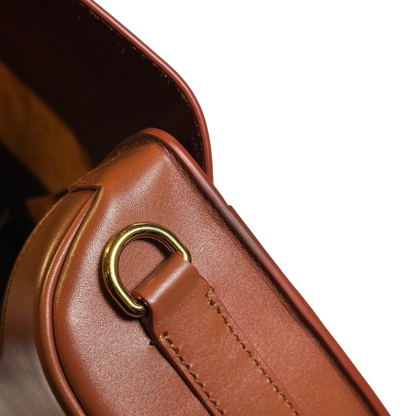 Used DIOR Calfskin Bobby Crossbody Bag Brown
