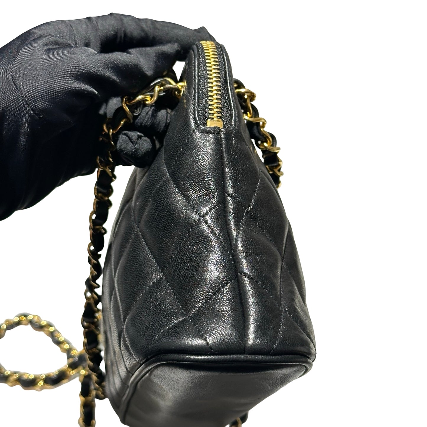 Used CHANEL Cross Body bag Black GHW