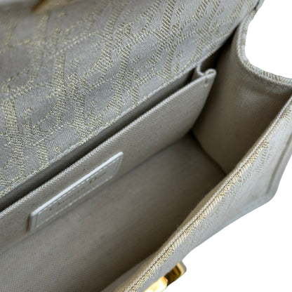 Used DIOR Dior Oblique Leather 30 Montaigne Shoulder Bag White Beige
