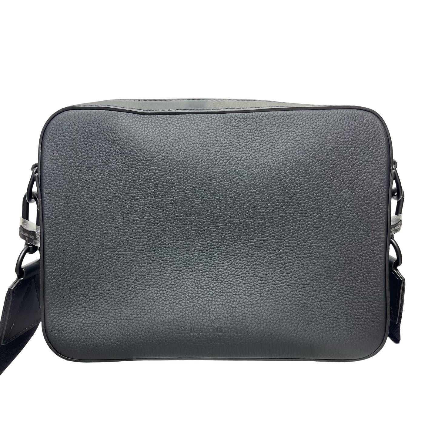 Unused LOUIS VUITTON Calfskin Leather Fastline Messenger Cross Body Bag Black