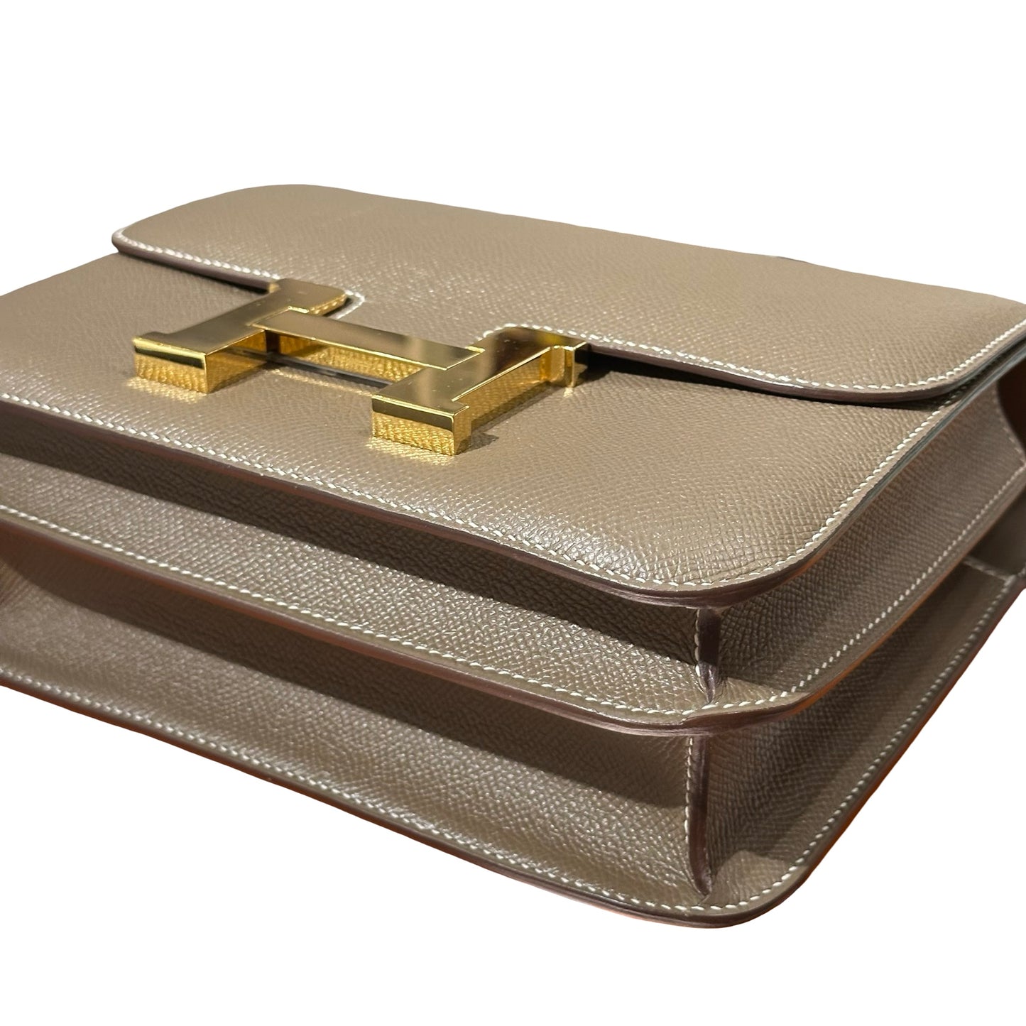 Used HERMÈS Constance 24 Shoulder Bag Etoupe (18) GHW