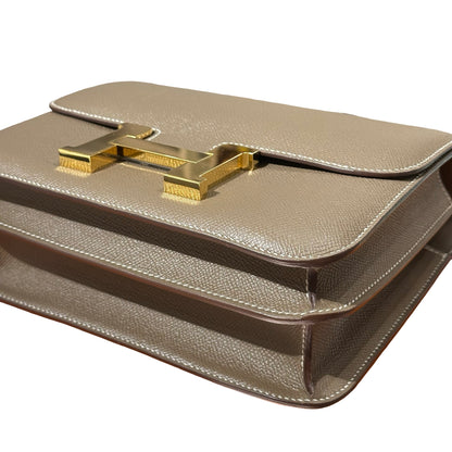 Used HERMÈS Constance 24 Shoulder Bag Etoupe (18) GHW
